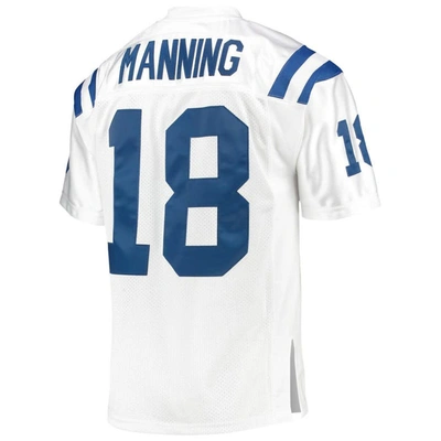 Mitchell & Ness Peyton Manning White Indianapolis Colts 2006 Authentic Throwback Retired Player Jers In White