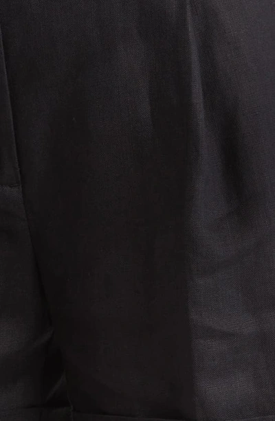 & Other Stories Linen Chino Shorts In Black