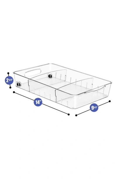 Sorbus Large 2-pack Fridge Storage Bins On Wheels In Clear