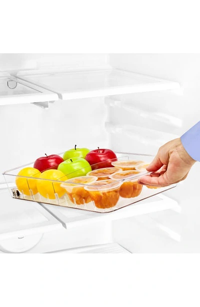 Sorbus Large 2-pack Fridge Storage Bins On Wheels In Clear