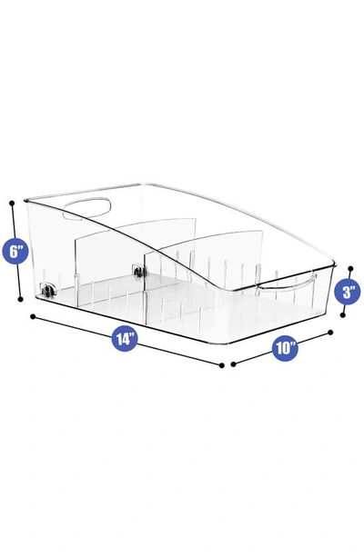 Sorbus Large 2-pack Fridge Storage Bins On Wheels In Clear