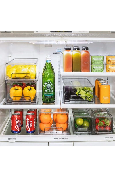 Sorbus Large Set Of 2 Fridge Organizer Drawers In Clear