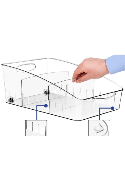 Sorbus Large 2-pack Fridge Storage Bins On Wheels In Clear