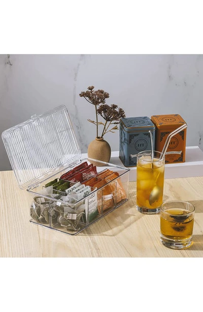 Sorbus Set Of 2 Fridge Organizer Bins With Lids In Clear