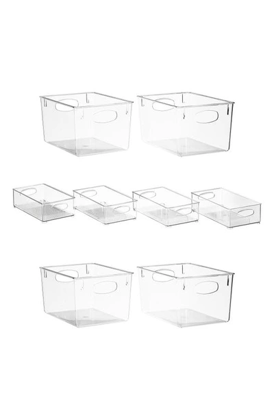 Sorbus Set Of 8 Clear Fridge Organizer Bins In Clear