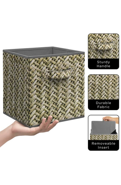 Sorbus Set Of 4 Storage Bins In Woven Gray