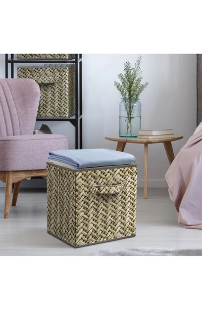 Sorbus Set Of 4 Storage Bins In Woven Gray