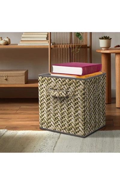 Sorbus Set Of 4 Storage Bins In Woven Gray