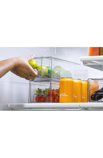 Sorbus Small Set Of 2 Fridge Organizer Drawers In Clear