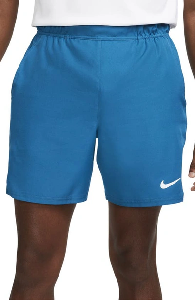 Shop Nike Court Victory Athletic Shorts In Green Abyss/ White