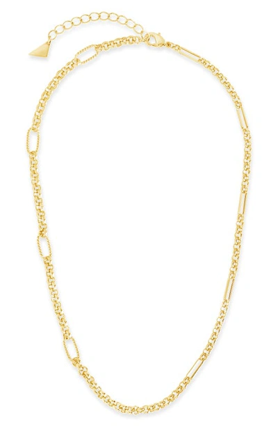 Sterling Forever Leisel Chain Necklace In Gold