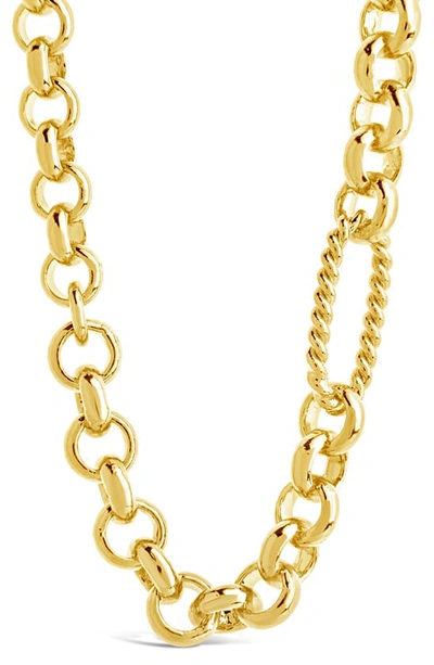 Sterling Forever Leisel Chain Necklace In Gold