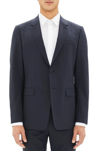 Theory Chambers Virgin Wool-blend Twill Suit Jacket In Blue