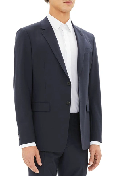 Theory Chambers Virgin Wool-blend Twill Suit Jacket In Blue