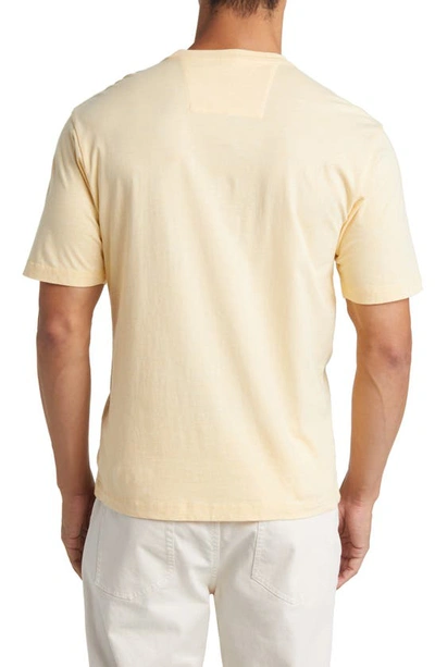 Shop Johnnie-o Dale Heathered Pocket T-shirt In Sunny