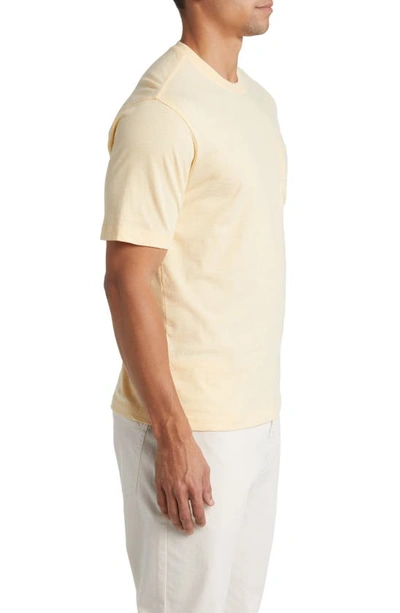 Shop Johnnie-o Dale Heathered Pocket T-shirt In Sunny