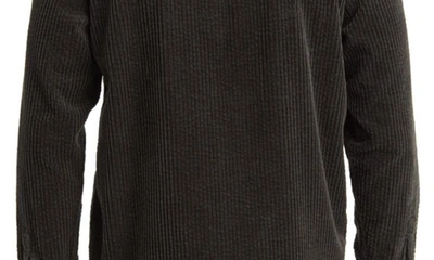 Shop Nn07 Folmer 1725 Cotton Corduroy Button-up Shirt Jacket In Dark Army