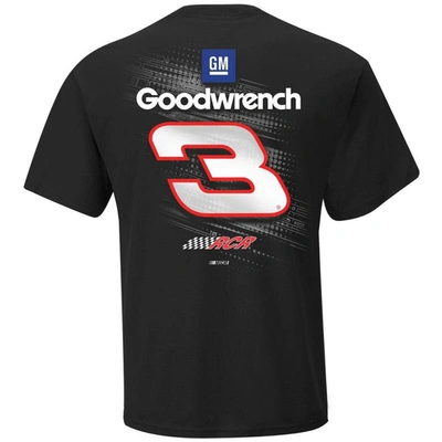 Shop Checkered Flag Black Richard Childress Racing Goodwrench T-shirt