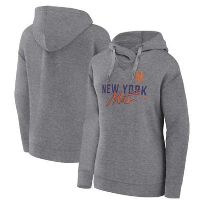 Shop Profile Heather Gray New York Mets Plus Size Pullover Hoodie