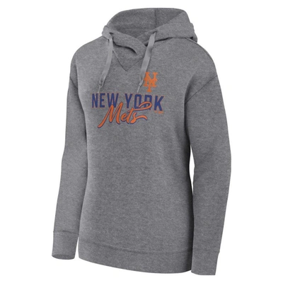 Shop Profile Heather Gray New York Mets Plus Size Pullover Hoodie