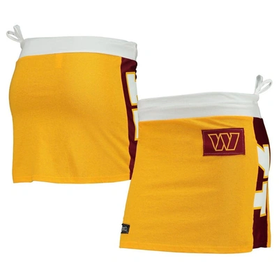 Shop Refried Apparel Gold Washington Commanders Mini Skirt