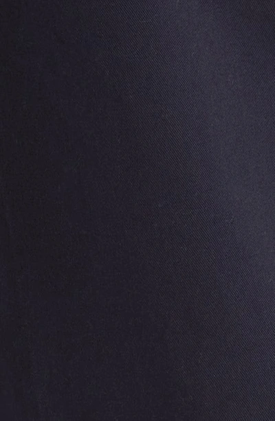 Berle Charleston Khaki Cotton Stretch Twill Shorts In Navy