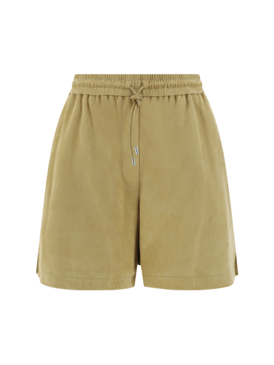 Shop Loewe Shorts In Gold