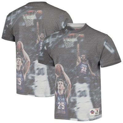 Shop Mitchell & Ness Cleveland Cavaliers Above The Rim Graphic T-shirt In Gray