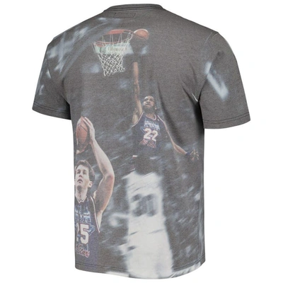 Shop Mitchell & Ness Cleveland Cavaliers Above The Rim Graphic T-shirt In Gray