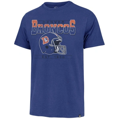 Shop 47 ' Royal Denver Broncos Time Lock Franklin T-shirt