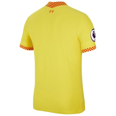 Shop Nike Yellow Liverpool 2021/22 Third Vapor Match Jersey