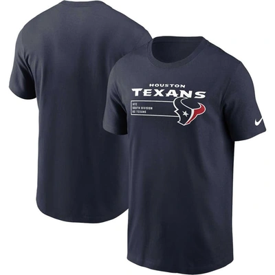 Shop Nike Navy Houston Texans Division Essential T-shirt