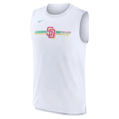 Shop Nike White San Diego Padres City Connect Muscle Tank Top