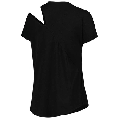 Shop Kiya Tomlin Black Green Bay Packers Cut Out Tri-blend Shirt