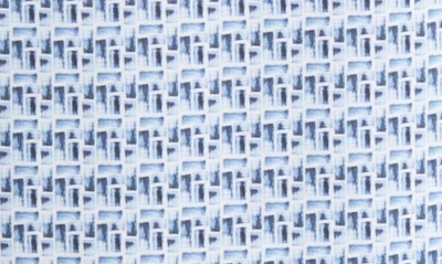 Shop Bugatchi Victor Ooohcotton® Pixel Print Polo In Air Blue