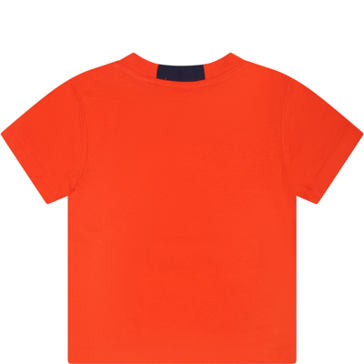 Shop Timberland T-shirt Orange Pour Bébé Garçon Avec Logo