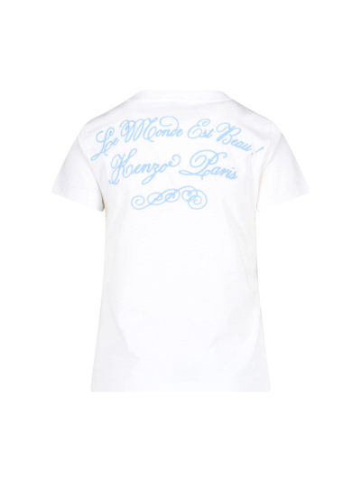 Shop Kenzo World T-shirt In White