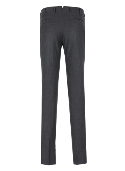 Shop Incotex Wool Pants In Grey