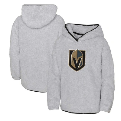 Shop Outerstuff Girls Youth Heather Gray Vegas Golden Knights Ultimate Teddy Fleece Pullover Hoodie
