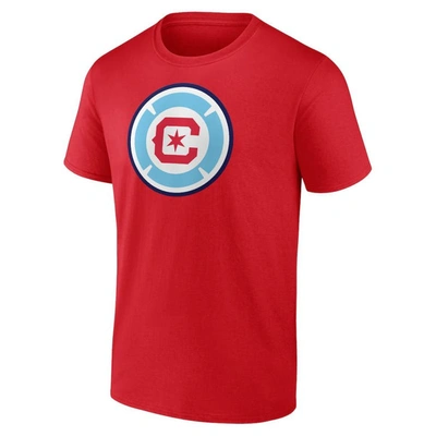 Shop Fanatics Branded Xherdan Shaqiri Red Chicago Fire Authentic Stack Name & Number T-shirt