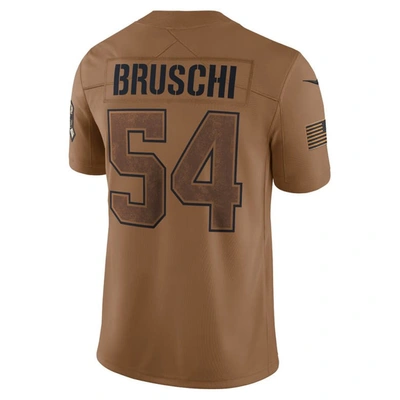 Shop Nike Tedy Bruschi Brown New England Patriots 2023 Salute To Service Retired Player Limited Jersey