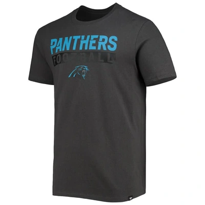 Shop 47 ' Charcoal Carolina Panthers Dark Ops Super Rival T-shirt