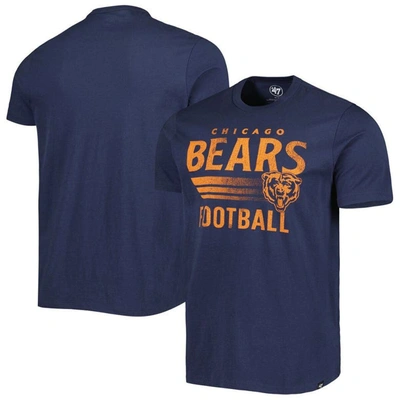 Shop 47 ' Navy Chicago Bears Wordmark Rider Franklin T-shirt