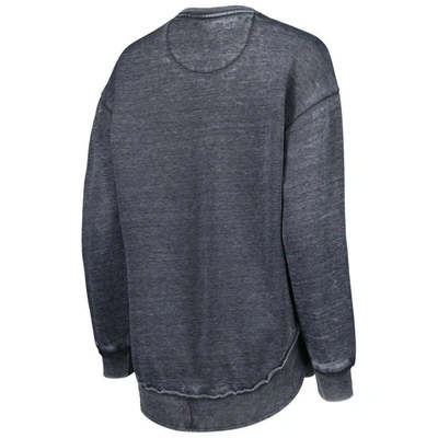Pressbox Black Nebraska Huskers Vintage Wash Pullover Sweatshirt In Black