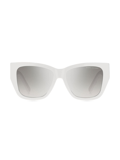 Shop Marc Jacobs Women's Marc 695/s 55mm Cat-eye Sunglasses In White Grey
