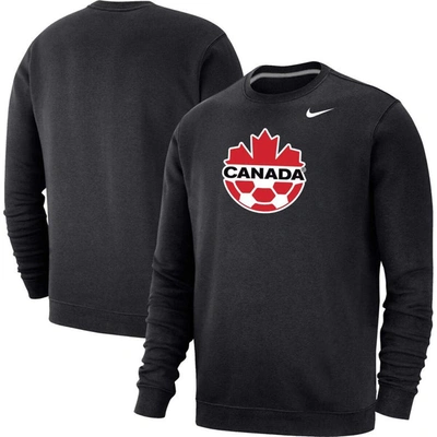 Shop Nike Black Canada Soccer Fleece Pullover Sweatshirt
