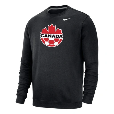 Shop Nike Black Canada Soccer Fleece Pullover Sweatshirt