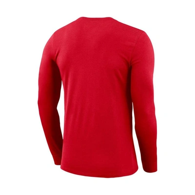 Shop Nike Red Canada Soccer Lockup Legend Performance Long Sleeve T-shirt