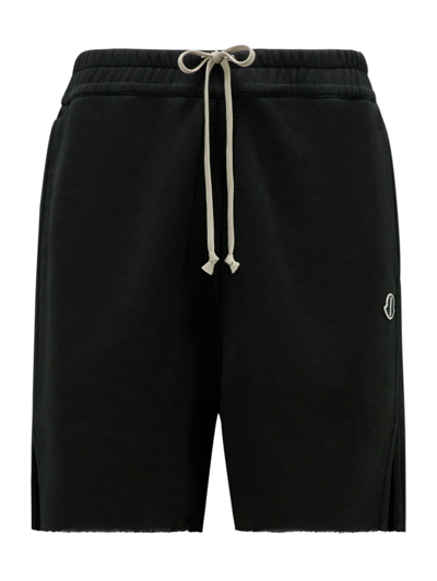 Shop Moncler Genius Shorts In Jersey Di Cotone In Black