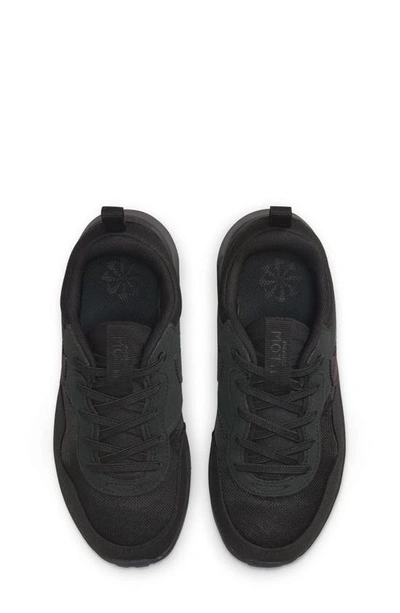Shop Nike Kids' Air Max Motif Sneaker In Black/ Black/ Anthracite